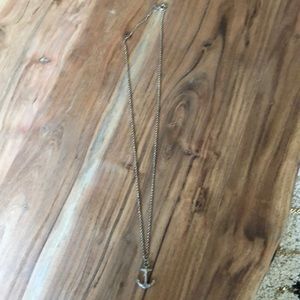 J. Crew Anchor Pendant Necklace